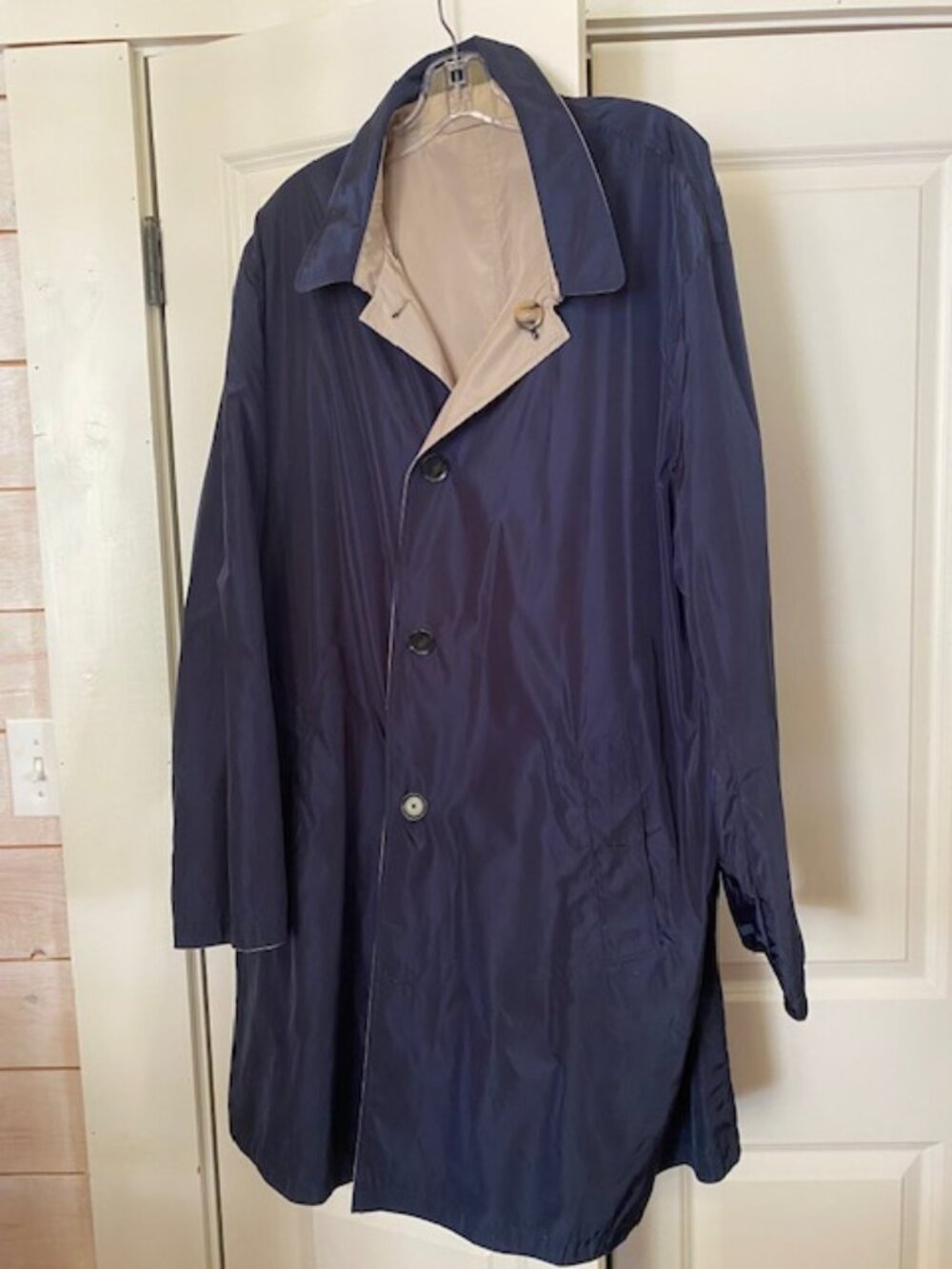 NWT Land’s End Men’s Reversible Trench Coat XXL